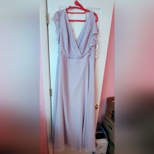 Flutter Sleeve Bridesmaid Dress